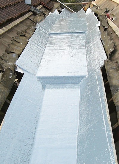 Fibreglass roof setting